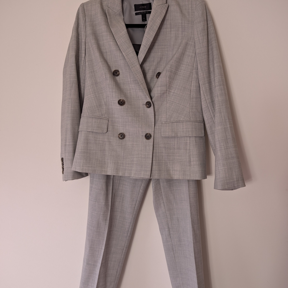 J.Crew 120's Wool Pants Suit Size 4 - Picture 4 of 11